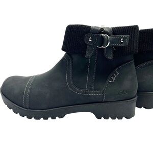 NWOT BOX JBU KARISSA WATERPROOF Women's Black Ankle Booties SIZE9.5M